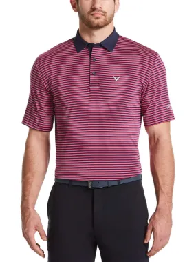 Mens 3-Color Stripe Polo