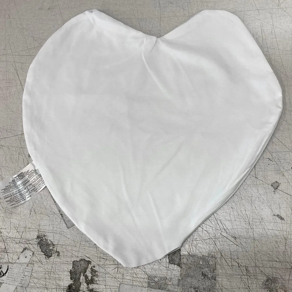 Microfiber Pillow Shell / Cover - 16" Heart Shaped for printing and sublimation   1 LB Stuffing