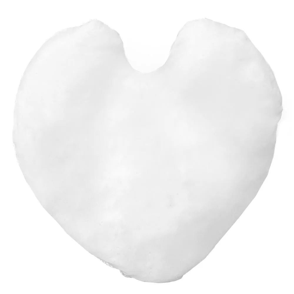 Microfiber Pillow Shell / Cover - 16" Heart Shaped for printing and sublimation   1 LB Stuffing