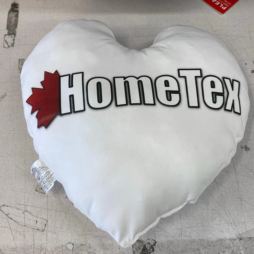 Microfiber Pillow Shell / Cover - 16" Heart Shaped for printing and sublimation   1 LB Stuffing