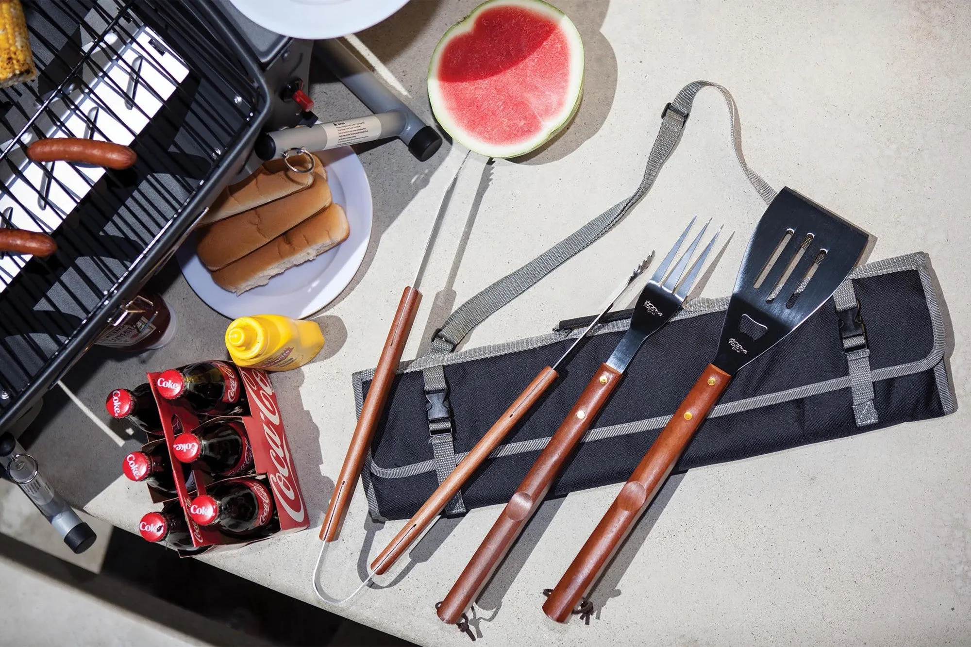 Milwaukee Brewers - 3-Piece BBQ Tote & Grill Set