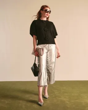 Mimi Metallic Silver Pant