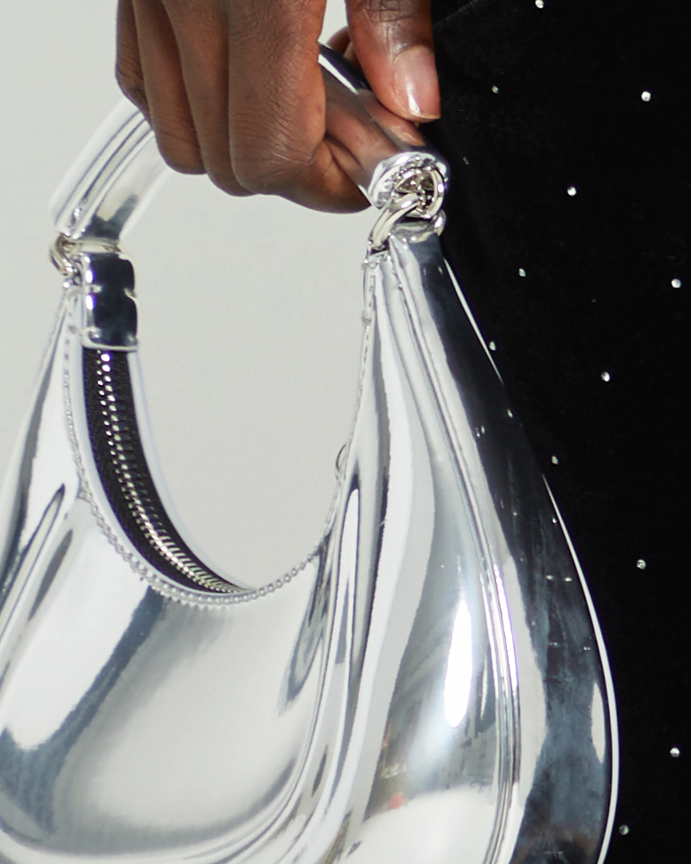 Mini Moon Leather Bag