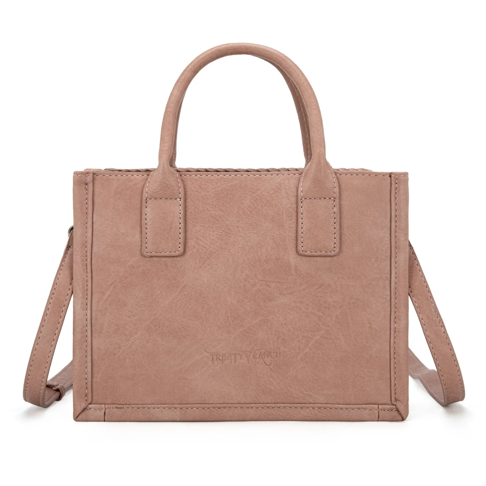 Mini Tooled Tote - Pink