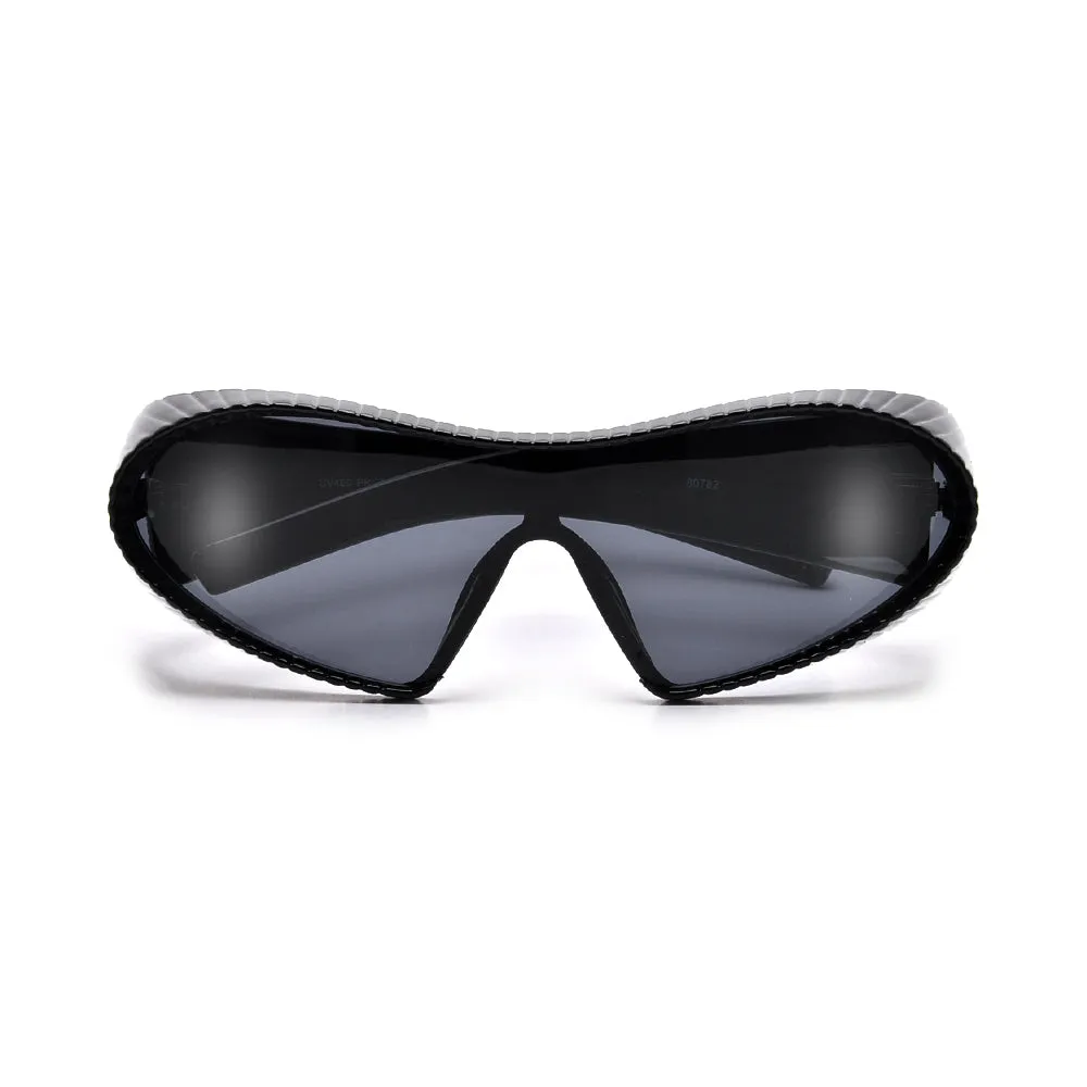 Monoblok Wraparound Sporty Futuristic Shield Sunnies