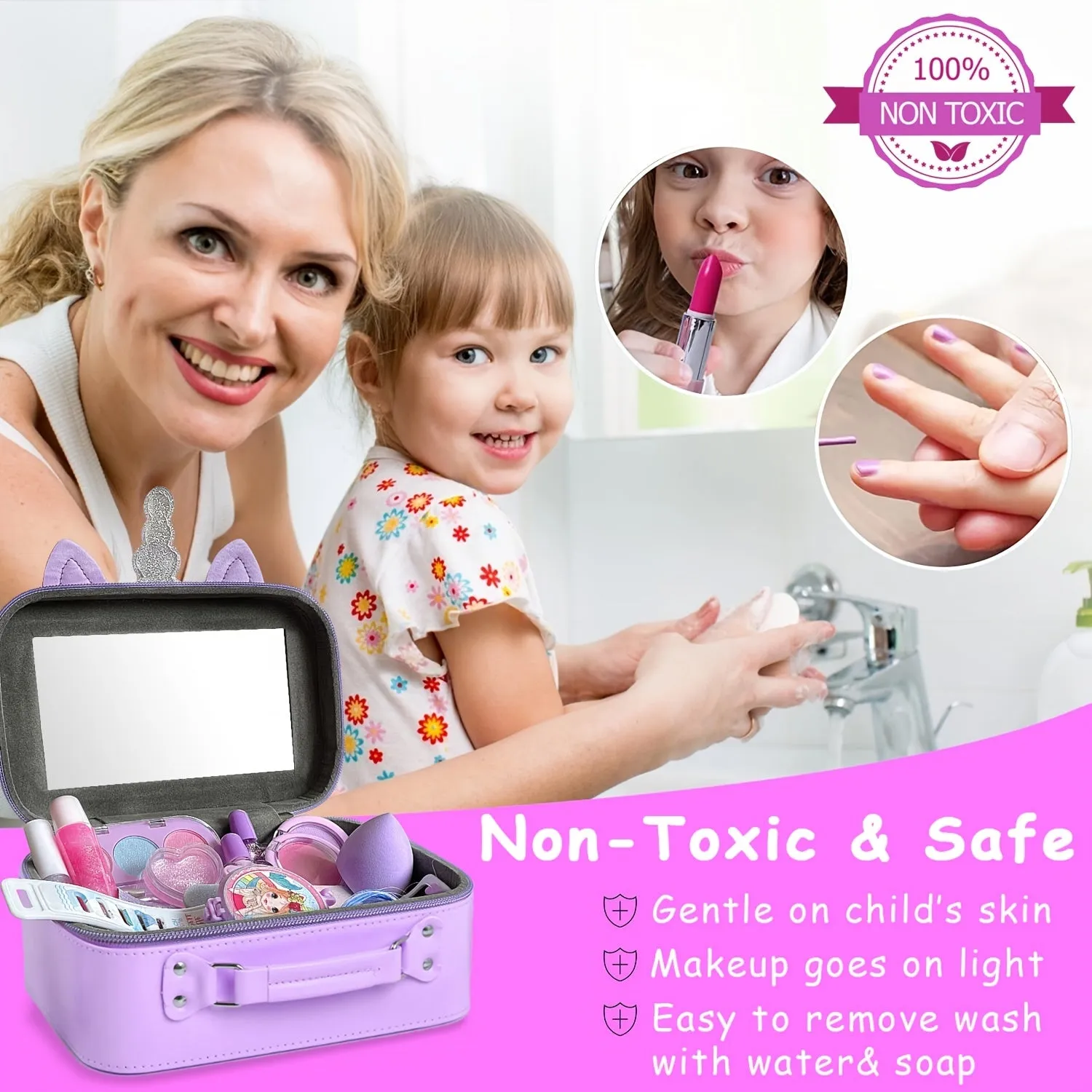 NonToxic Makeup Kit Ideal Gift for Princess Cosplay