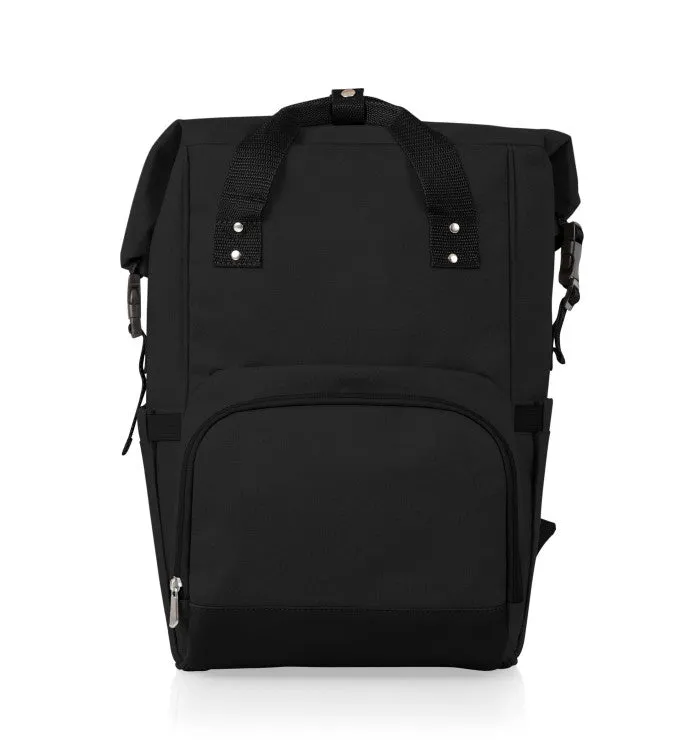 On The Go Roll-Top Cooler Backpack, (Black)