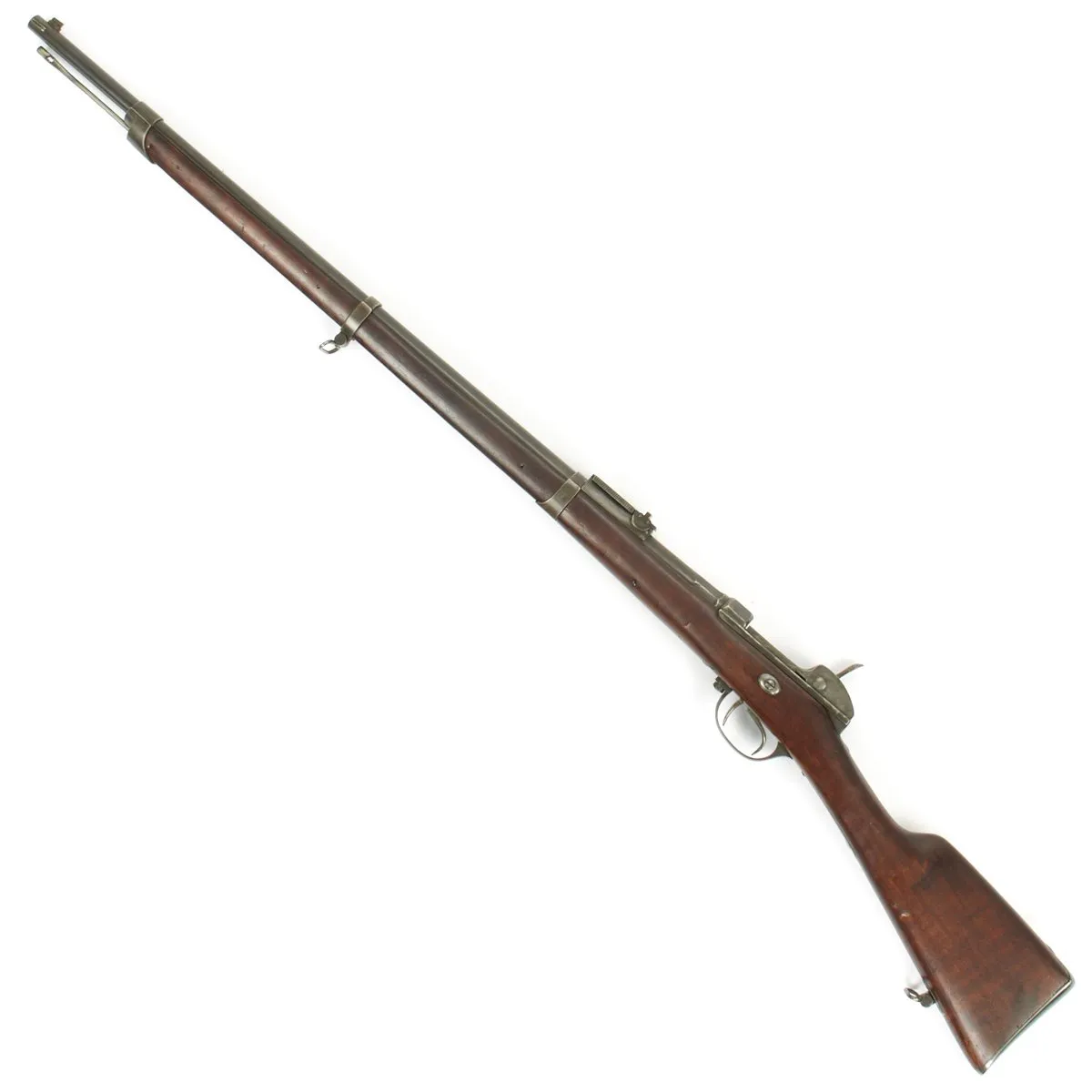 Original Bavarian M-1869 Werder "Aptiertes" Single Shot Infantry Rifle in 11.15x60R Mauser - Serial 78760