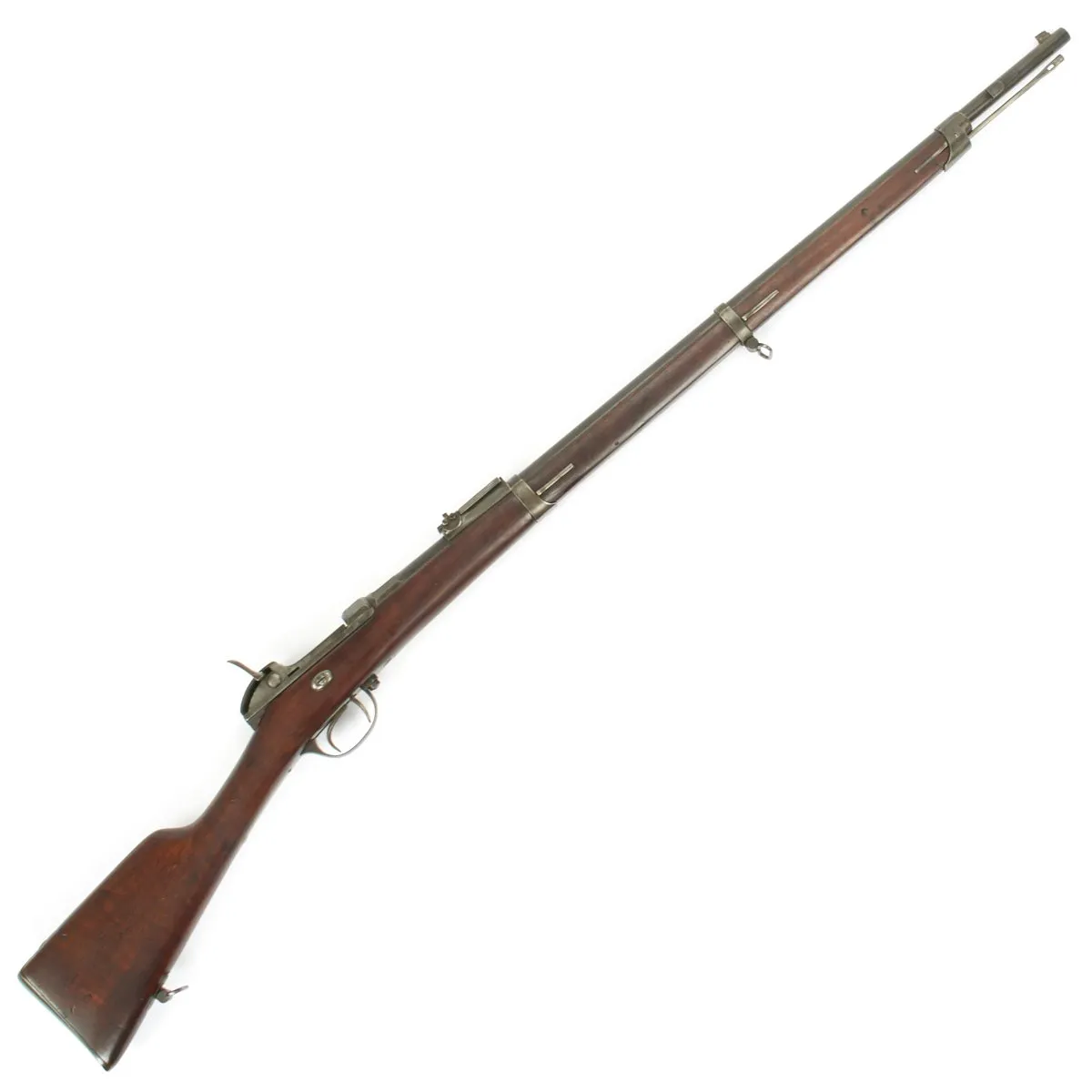 Original Bavarian M-1869 Werder "Aptiertes" Single Shot Infantry Rifle in 11.15x60R Mauser - Serial 78760