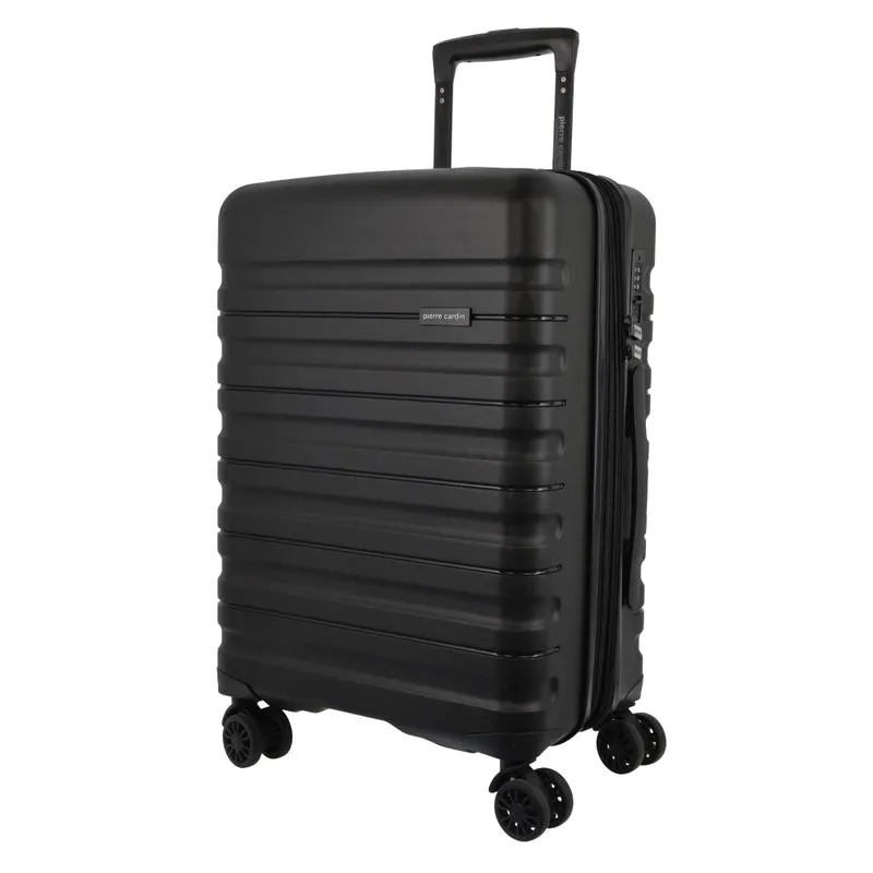 Pierre Cardin Hard Shell Suitcase Cabin 54cm - Black