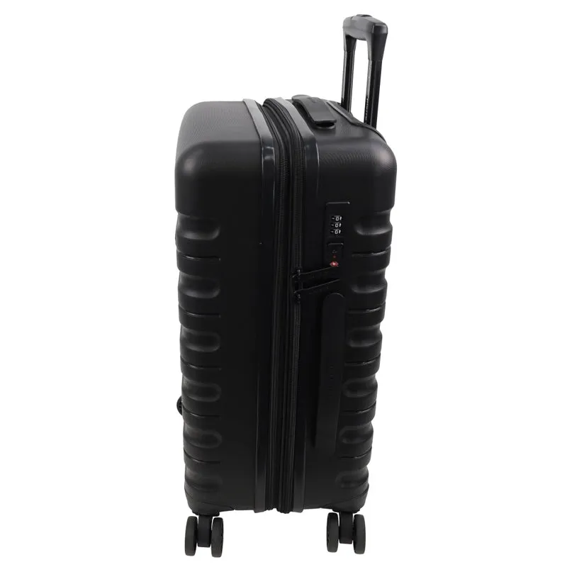 Pierre Cardin Hard Shell Suitcase Cabin 54cm - Black