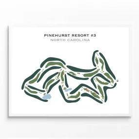 Pinehurst Resort No. 3, North Carolina - Printed Golf Courses