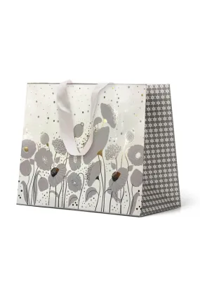 Premium Gift Bag Large Embossed & Foiled Flowers