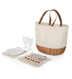 Promenade Picnic Basket, (Beige Canvas)