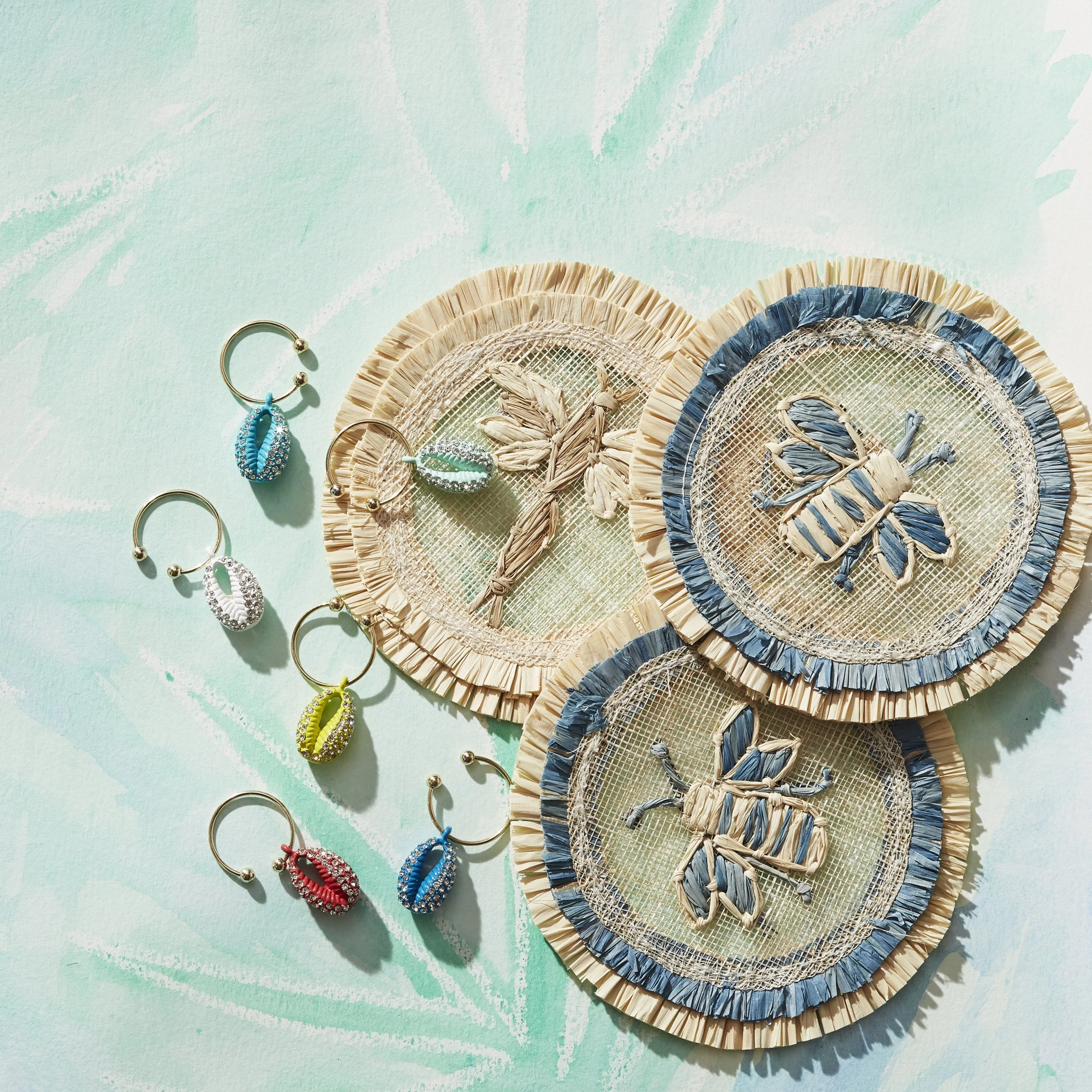 Puka shell wine charms