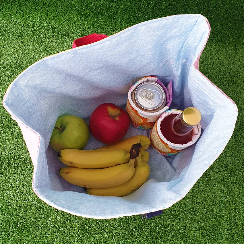 Rainbow Picnic Lunch Bag 4x4 5x5 6x6 7x7