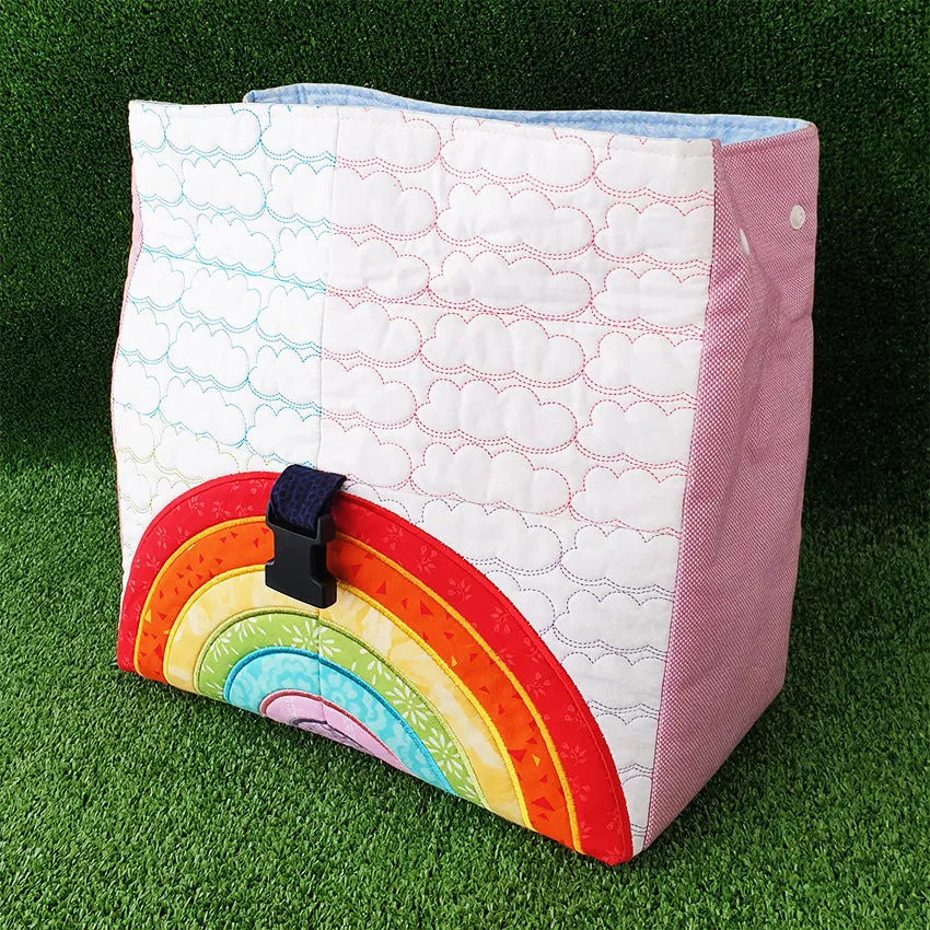 Rainbow Picnic Lunch Bag 4x4 5x5 6x6 7x7