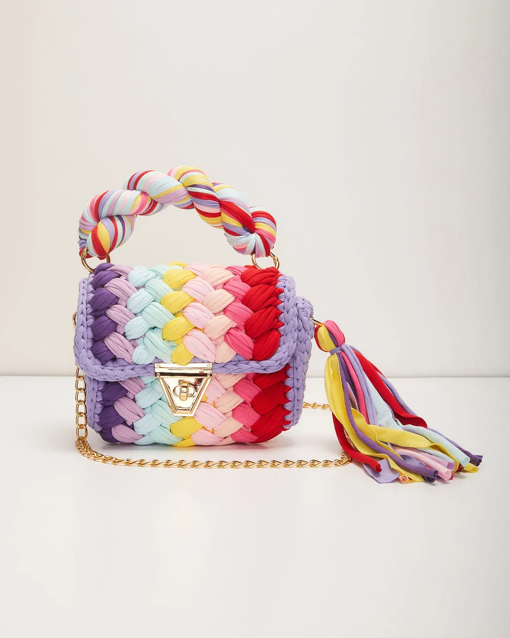 Resort Only Braided Top Handle Bag