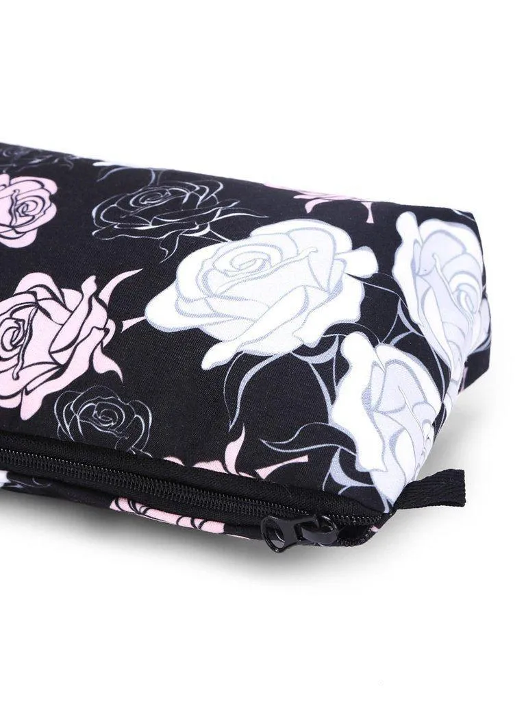 Rose Print Makeup Bag