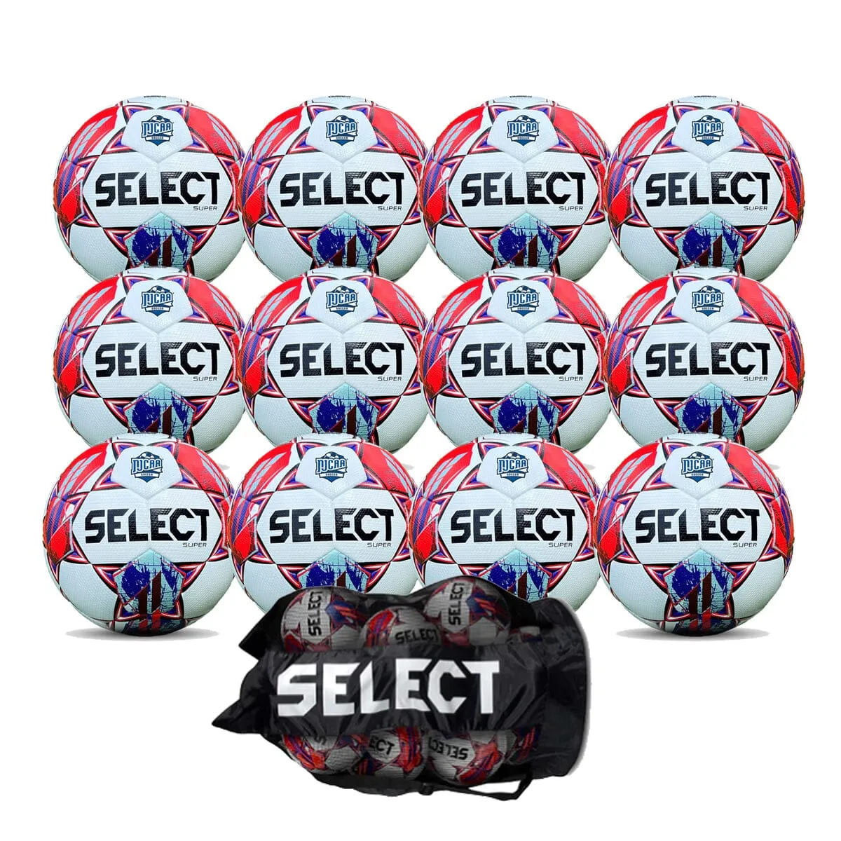 Select NJCAA Super v24 Soccer Ball (12-pack)   Ball Bag