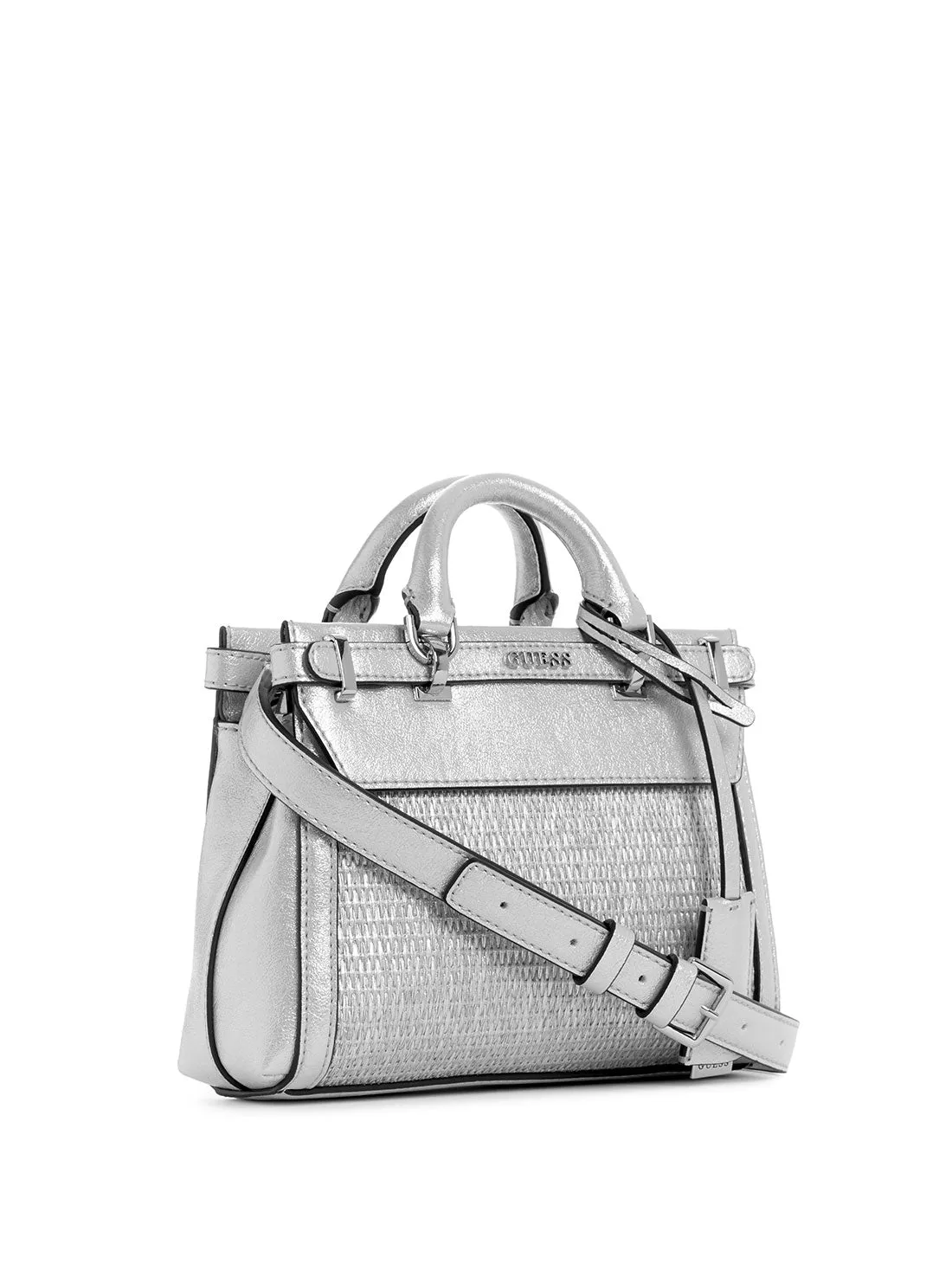 Silver Sestri Mini Satchel Bag