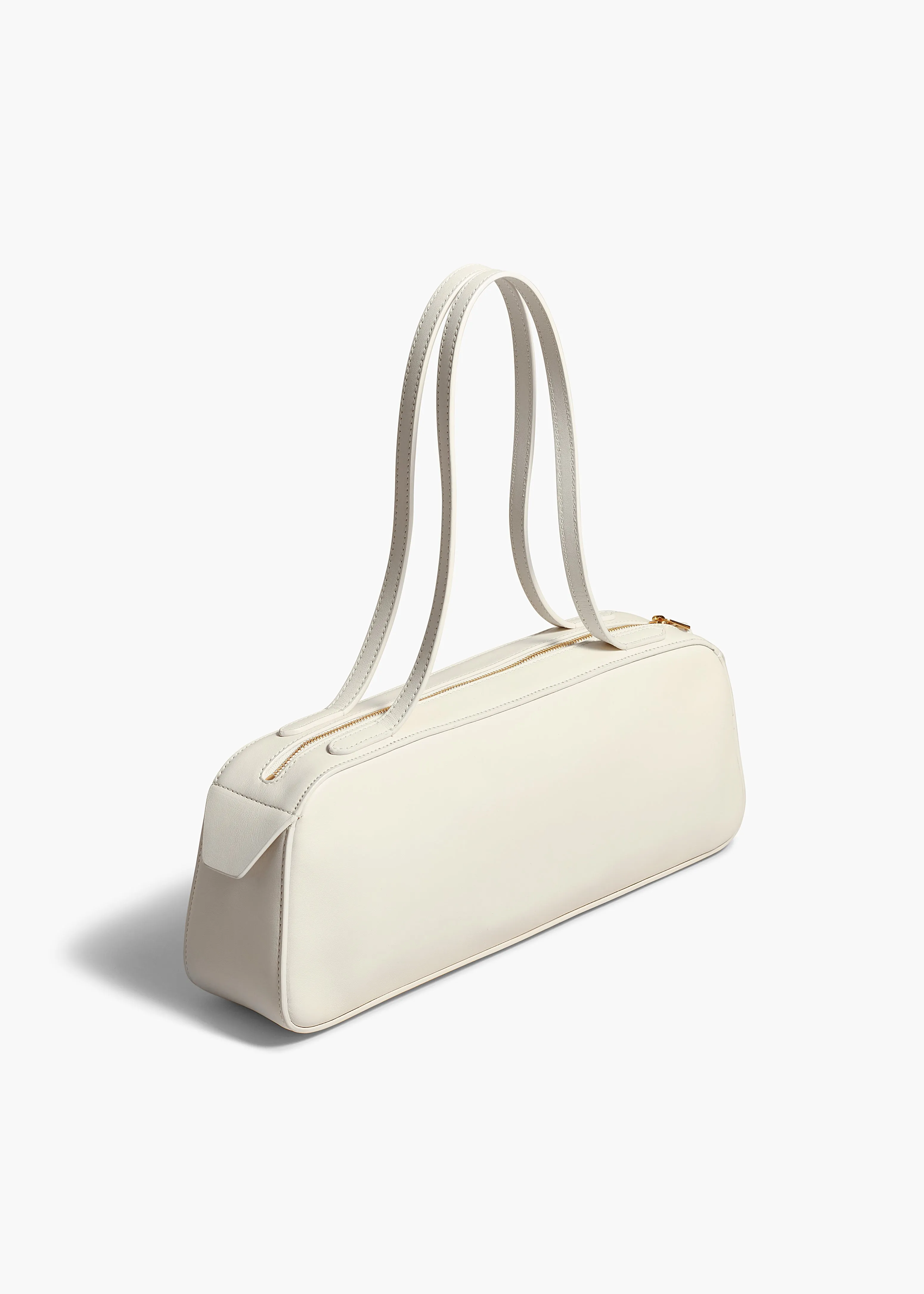 Simona Shoulder Bag in Cream Leather