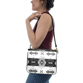 Sovereign Nation Black and White Small Shoulder Bag