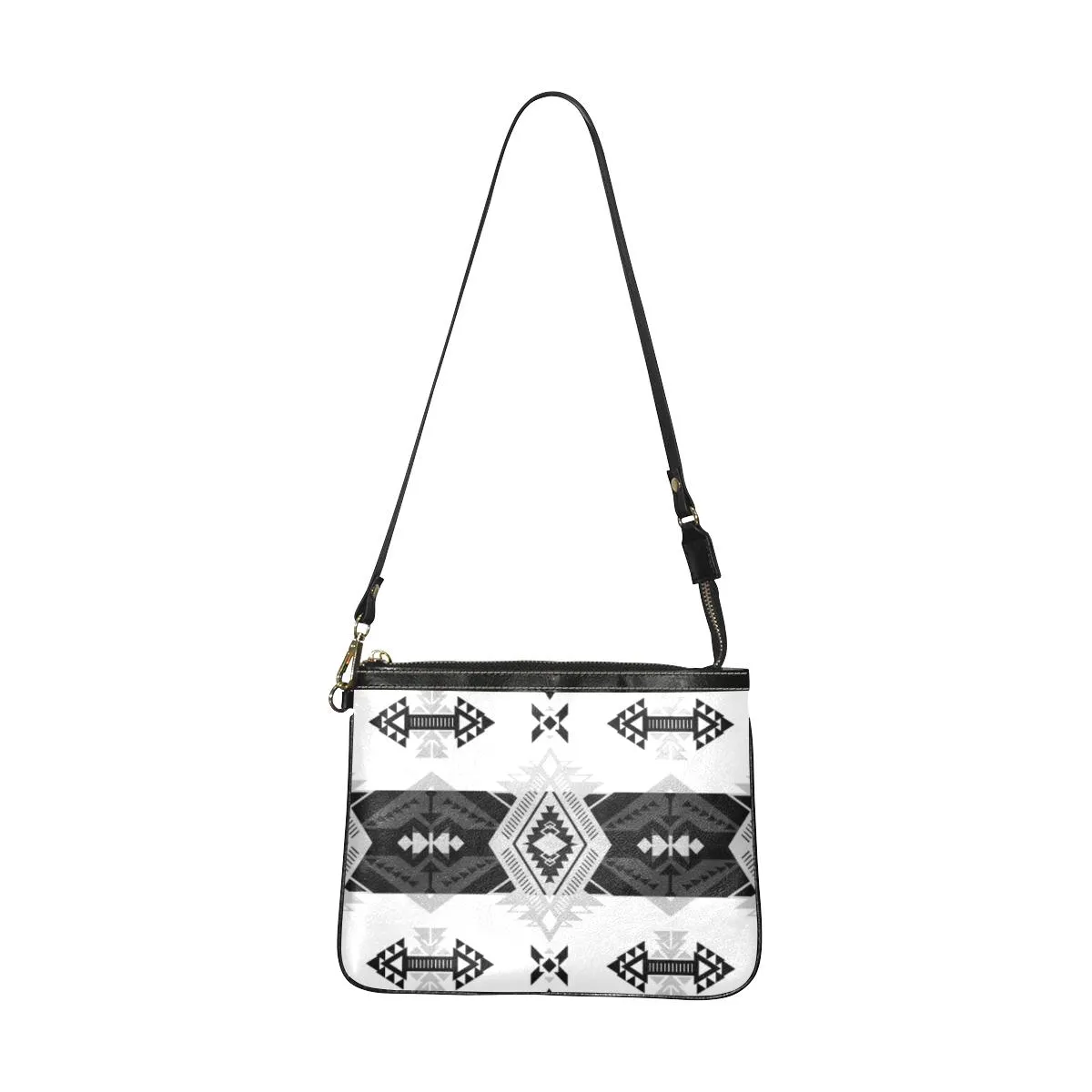 Sovereign Nation Black and White Small Shoulder Bag