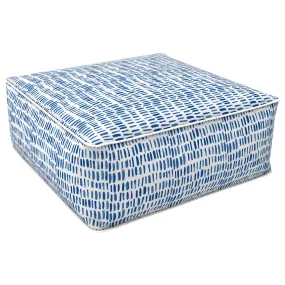 Square Inflatable Ottoman Pebble Blue LVTXIII Outdoor