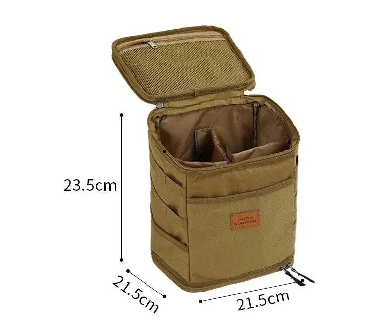 SUNDICK Outdoor Cookware Tableware Set Pot Gas Tank Anti-collision Picnic Bag Storage Bagpicnic Handbag Ice Pack Medium Size