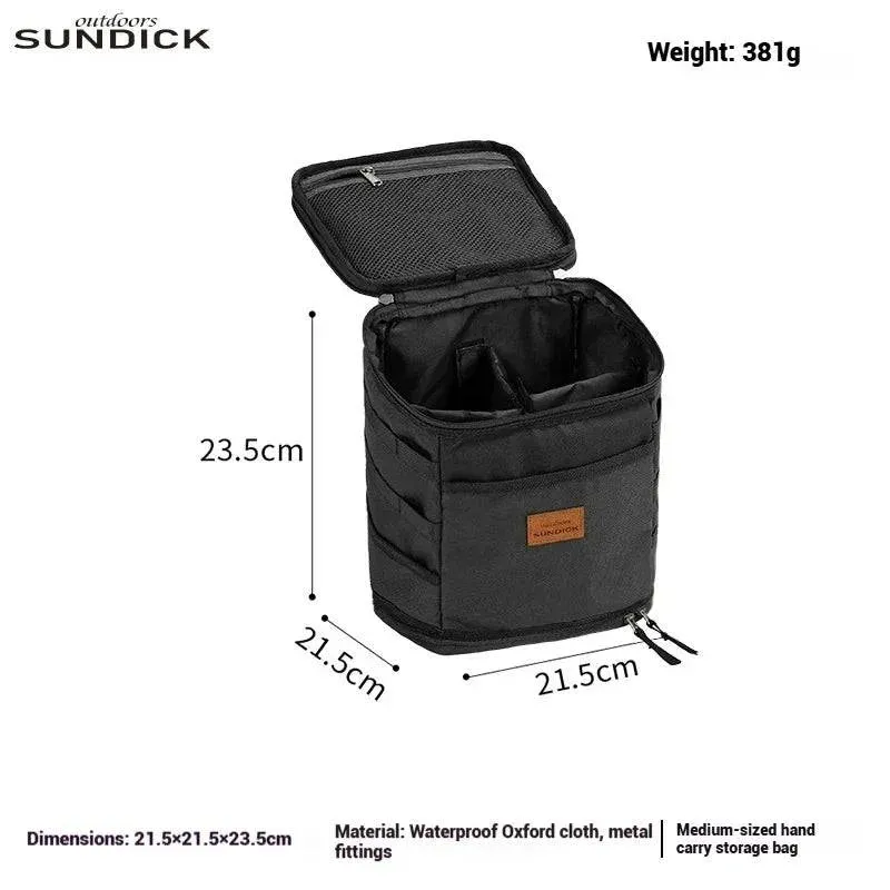 SUNDICK Outdoor Cookware Tableware Set Pot Gas Tank Anti-collision Picnic Bag Storage Bagpicnic Handbag Ice Pack Medium Size