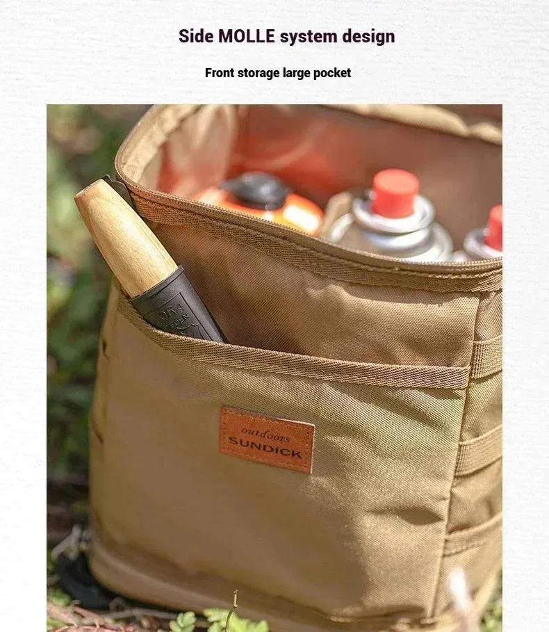 SUNDICK Outdoor Cookware Tableware Set Pot Gas Tank Anti-collision Picnic Bag Storage Bagpicnic Handbag Ice Pack Medium Size