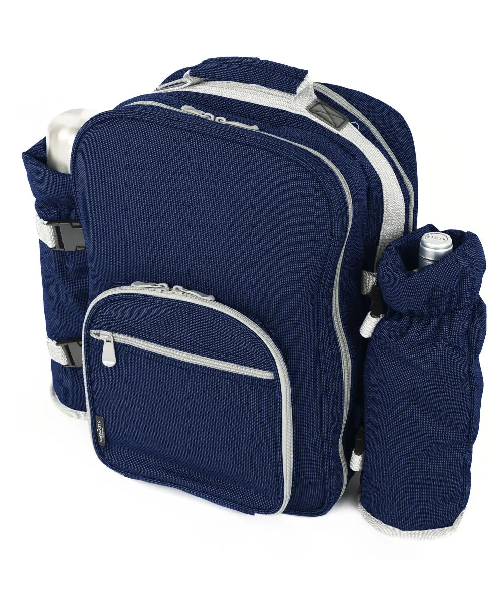 Super Deluxe Picnic Backpack Hamper for Four People