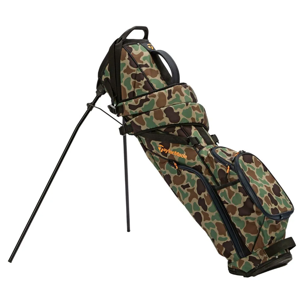 TaylorMade FlexTech Carry Stand Bag 2024 - Camo / Orange