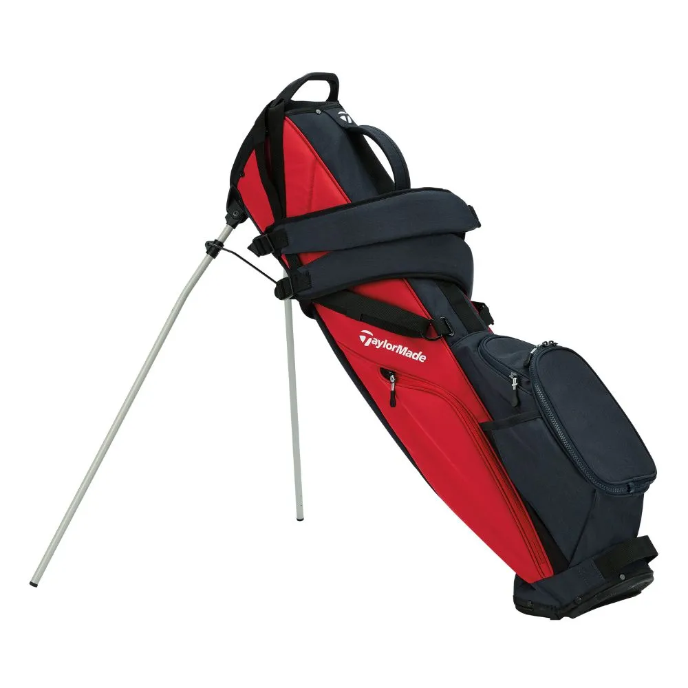 TaylorMade FlexTech Carry Stand Bag 2024 - Dark Navy / Red