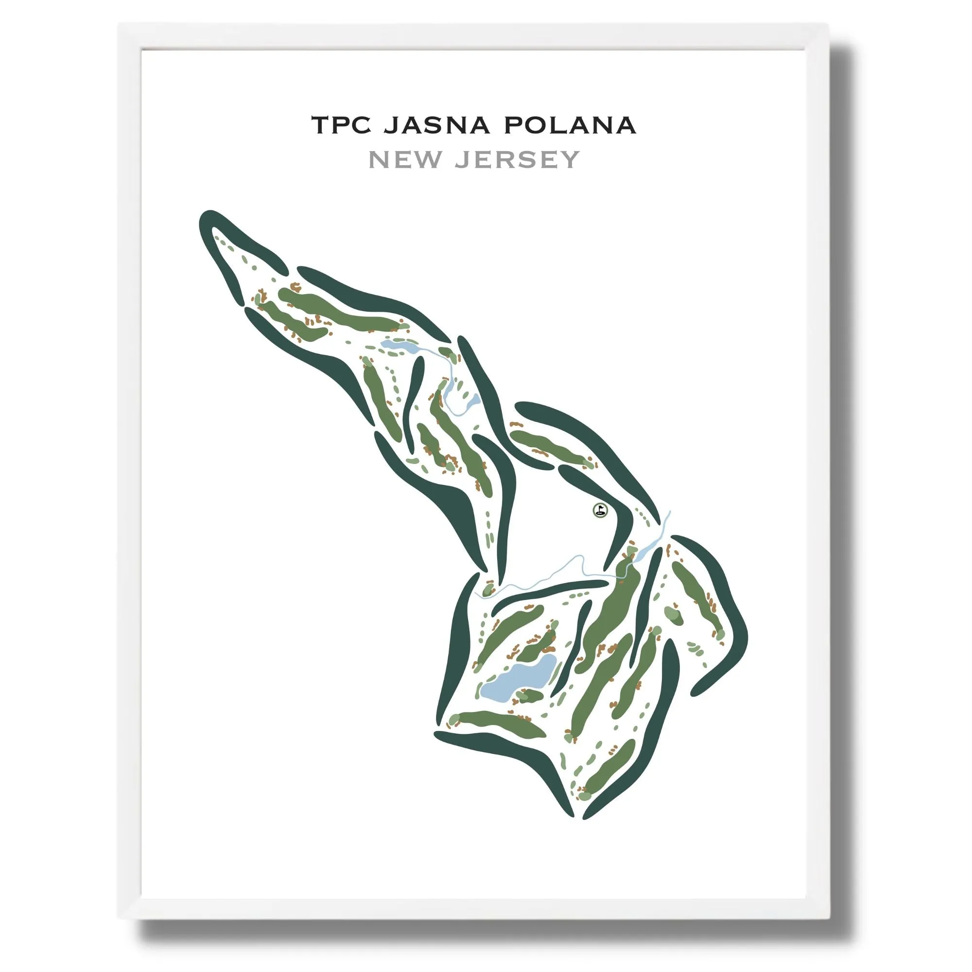 TPC Jasna Polana, New Jersey - Printed Golf Courses