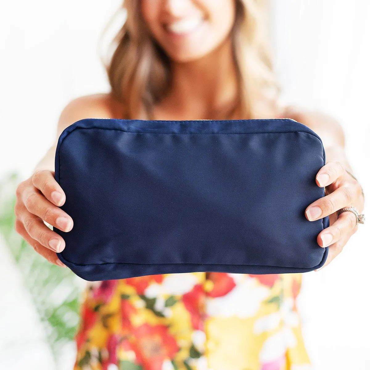 Viv & Lou Navy Logan Accessory Bag