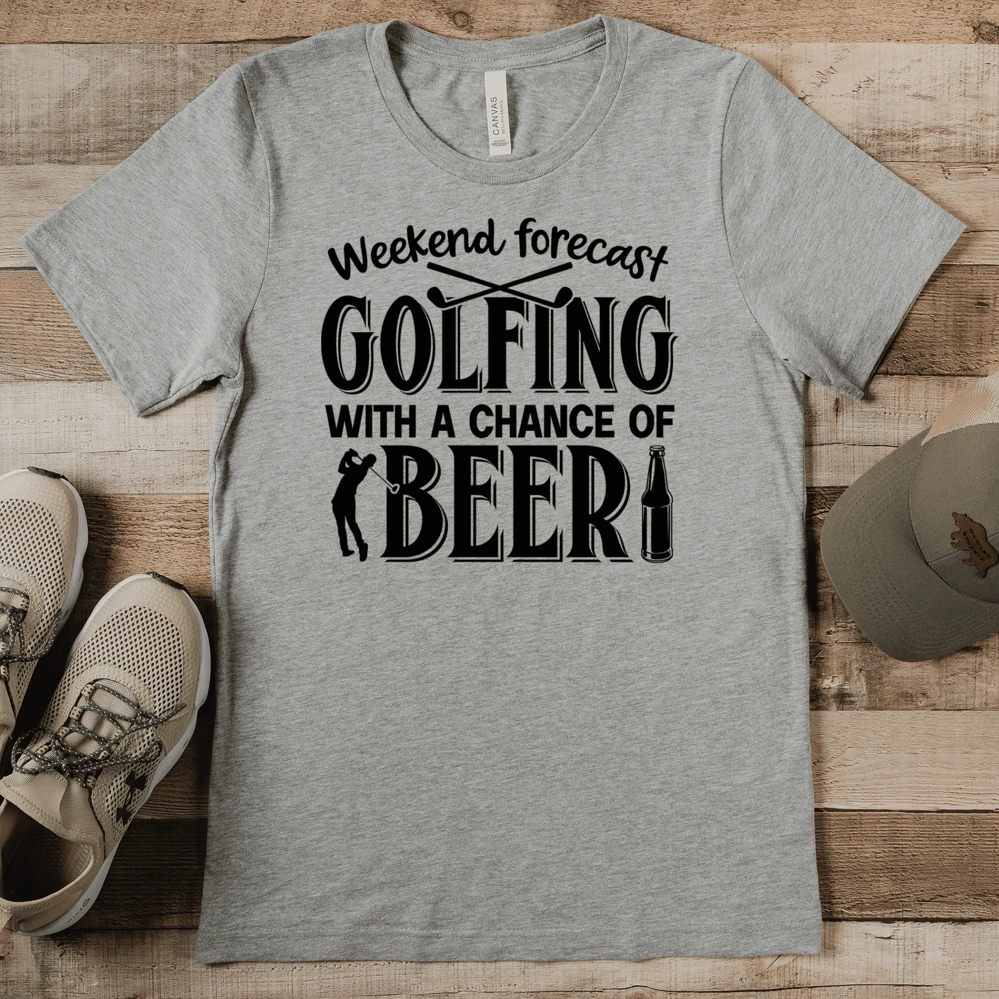 Weekend Forecast Golfing Mens T Shirt