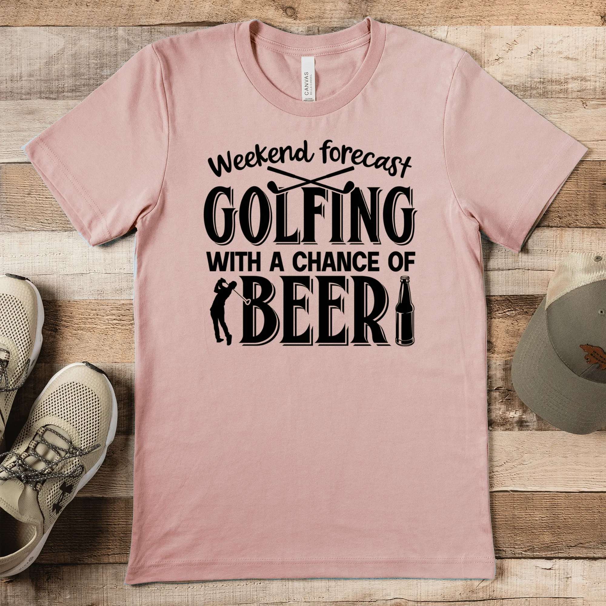 Weekend Forecast Golfing Mens T Shirt