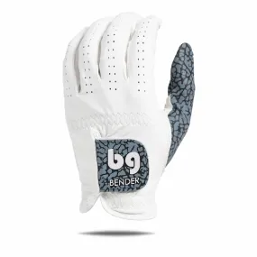 White Icon Elite Accent Golf Glove