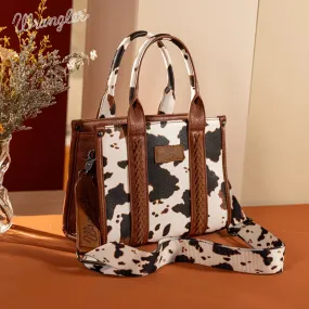 Wrangler Cow Print Concealed Carry Tote/Crossbody