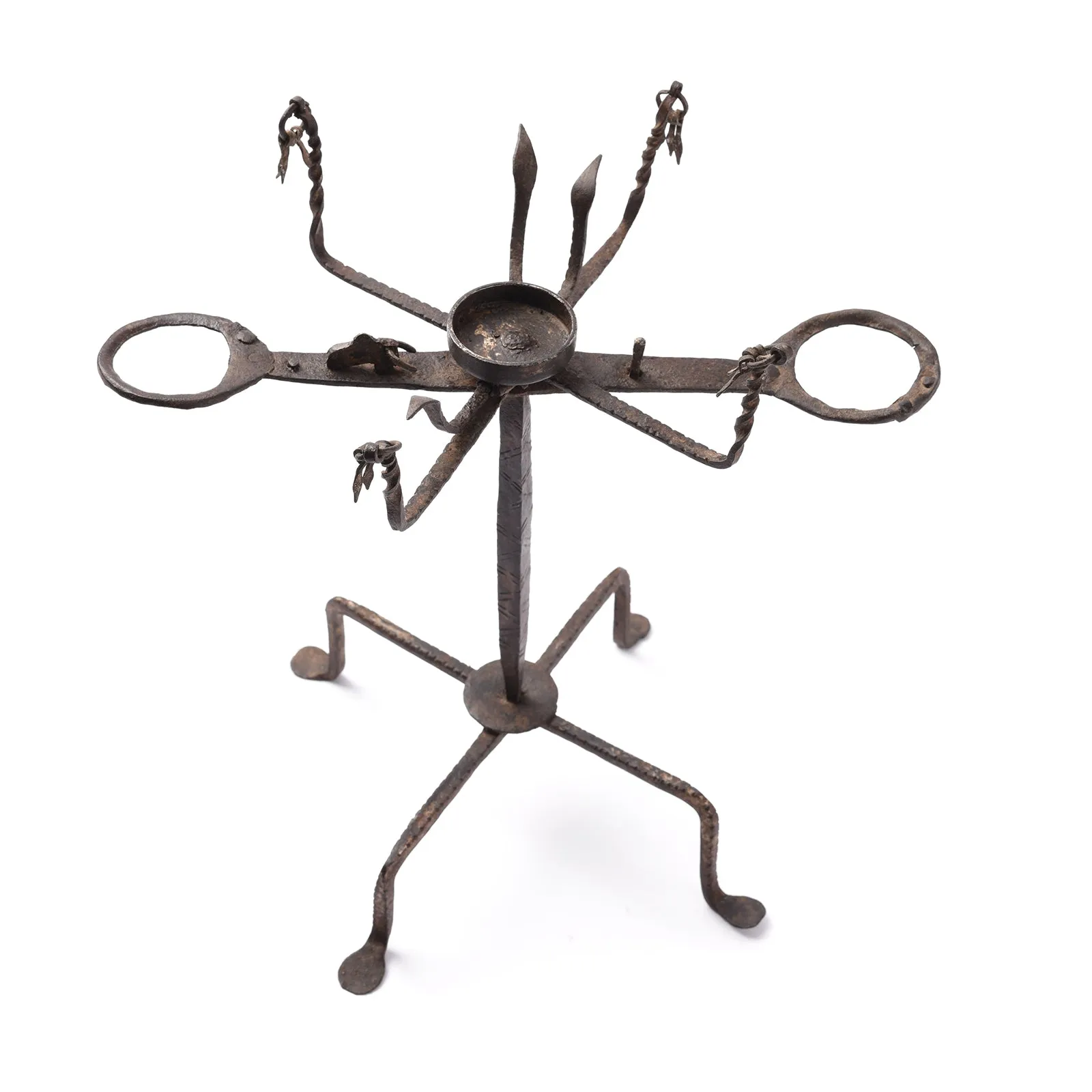 Wrought Iron Opium Retort From Rajasthan - 19th Century