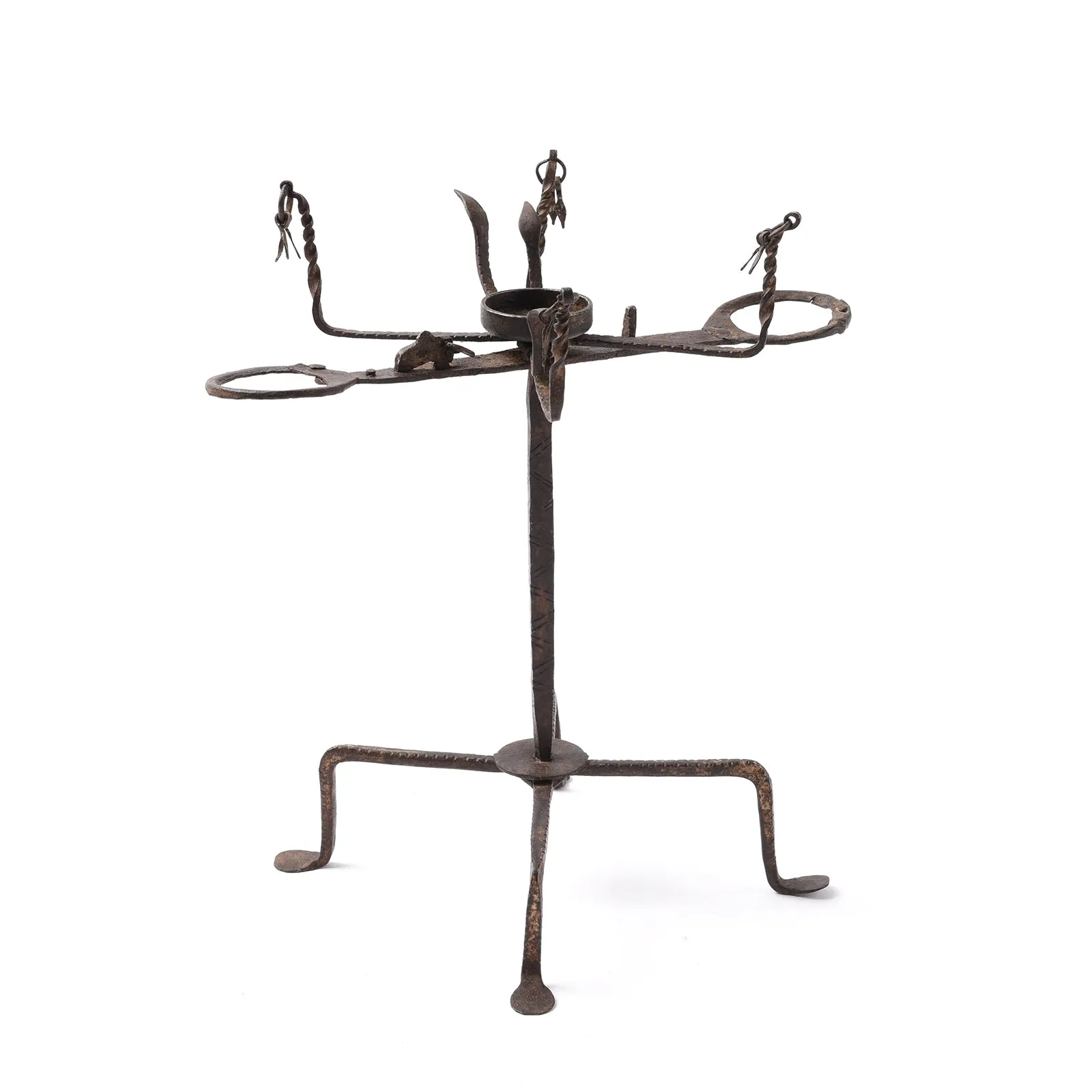 Wrought Iron Opium Retort From Rajasthan - 19th Century