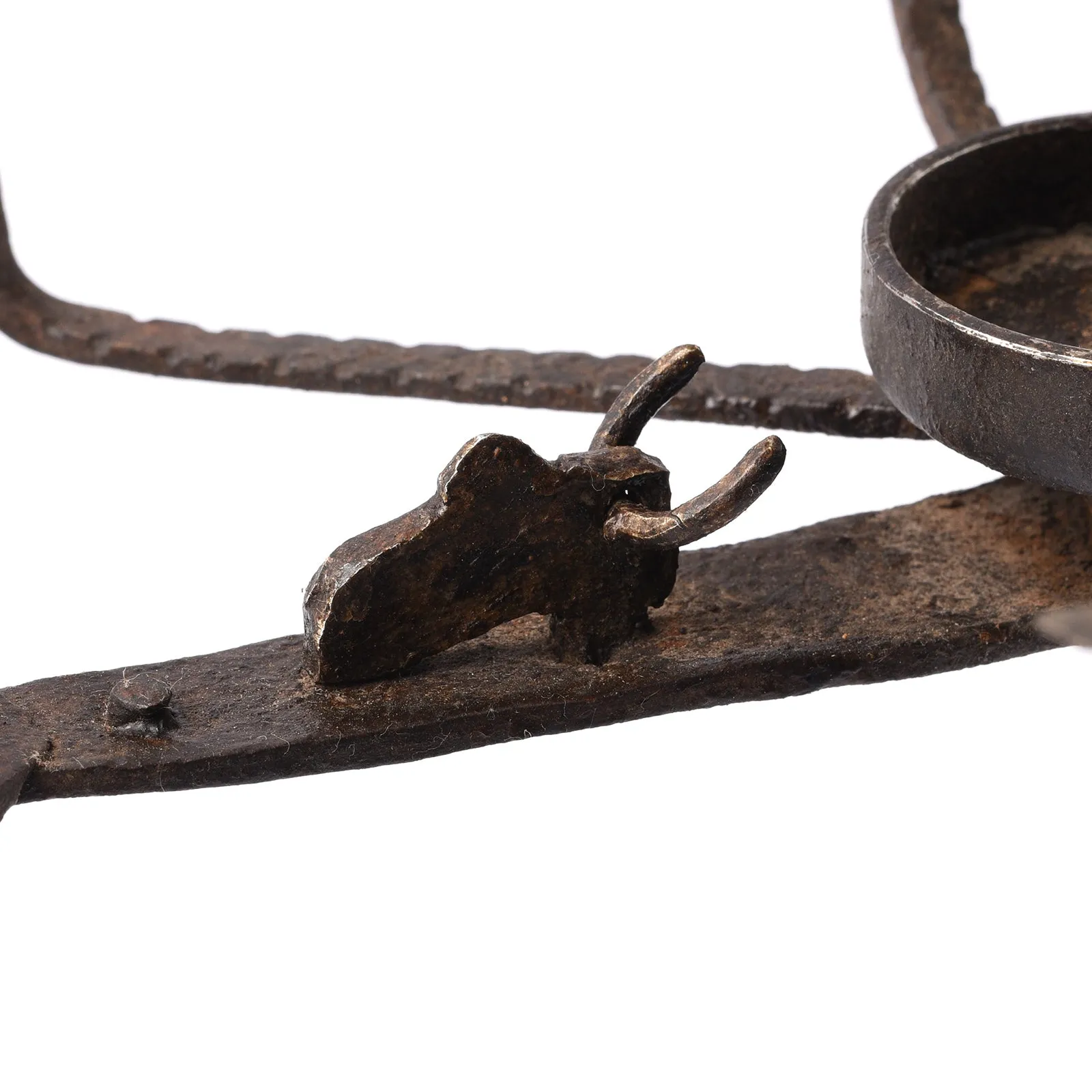 Wrought Iron Opium Retort From Rajasthan - 19th Century